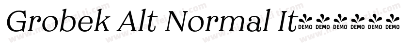Grobek Alt Normal It字体转换